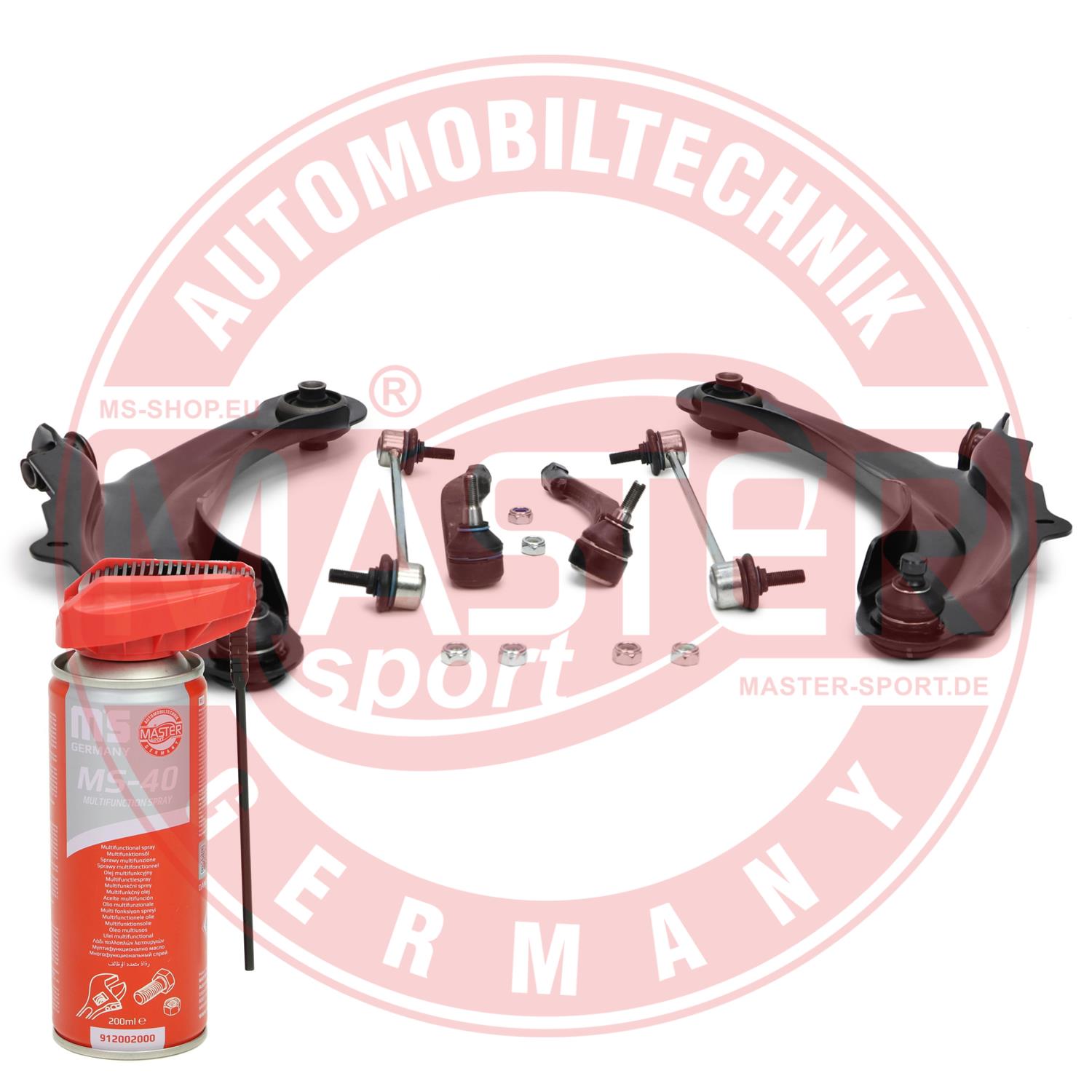 MASTER-SPORT GERMANY 37157/2-KIT-MSP PROMO Σετ τιμονιού, ανάρτηση τροχών Μπροστινός άξονας και από τις δύο πλευρές for RENAULT